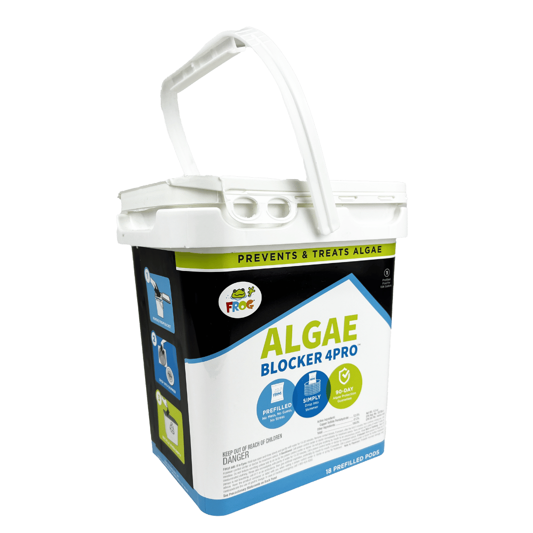 Bucket of FROG Algae Blocker 4PRO for Service.